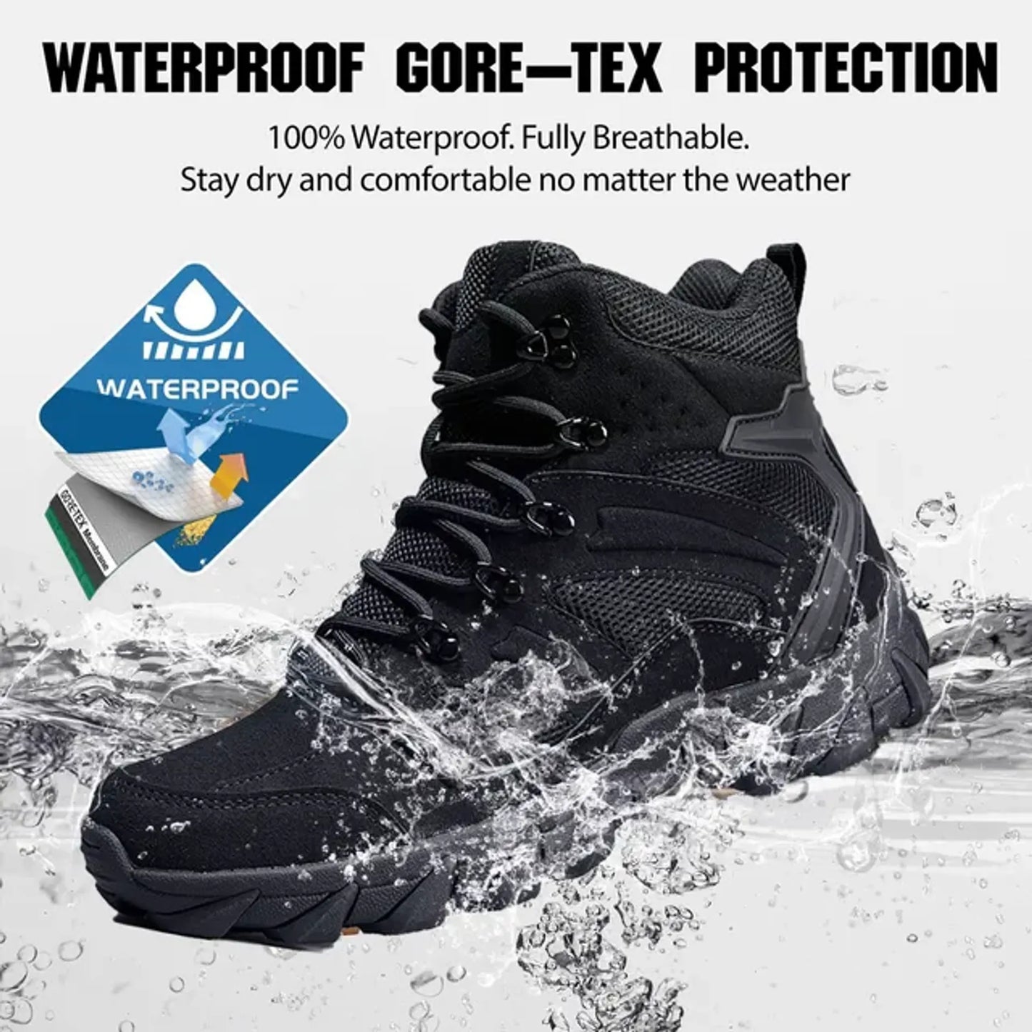 Men's Tactical Mid Top Hiking Boots