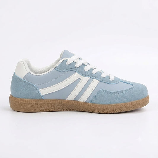 Women's Retro Lace-Up Sneakers – Comfortable Casual Shoes
